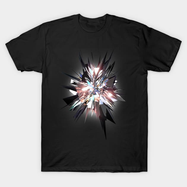 Crystal Explosion T-Shirt by Liquid Feline